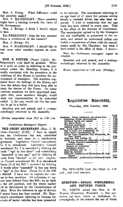 Hon. 3. Ewing: What differpet itiuld