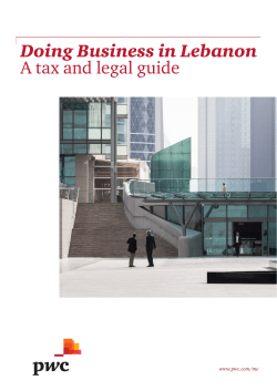 Doing Business in Lebanon A tax and legal guide
