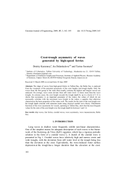 Crest-trough asymmetry of waves generated by high