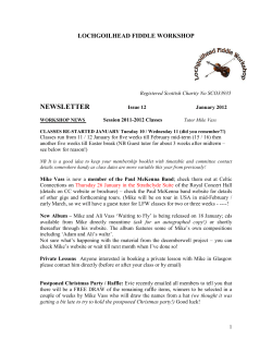 Summer 2009  - Fiddle Tuition, Concerts and Trad Events