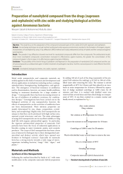 Preparation of nanohybrid compound from the drugs (naproxen and