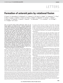 Formation of asteroid pairs by rotational fission