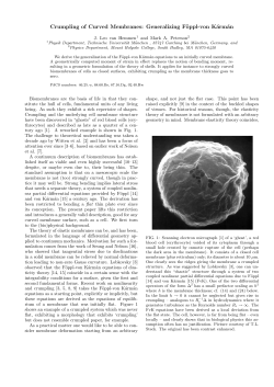 Crumpling of Curved Membranes: Generalizing F&ouml;ppl