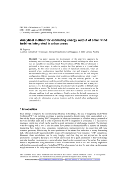 Analytical Method for Estimating Energy Output of Small Wind
