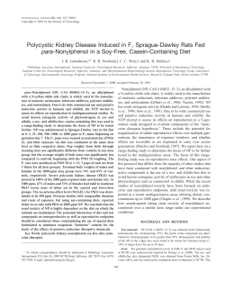 Polycystic Kidney Disease Induced in F1 Sprague