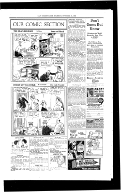 our comic section - NYS Historic Newspapers