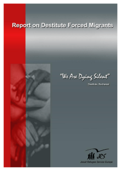 Report on Destitute Forced Migrants