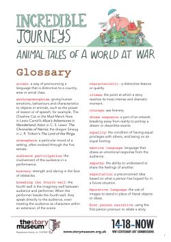 Glossary - The Story Museum