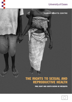 the rights to sexual and reproductive health