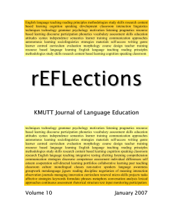 Preliminary Investigation of English and Thai Consonants