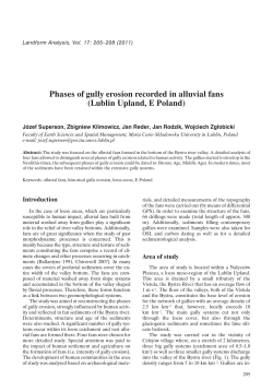 Phases of gully erosion recorded in alluvial fans
