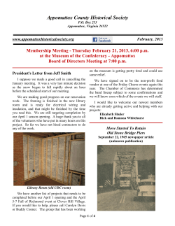 Farmville - Prince Edward Historical Society