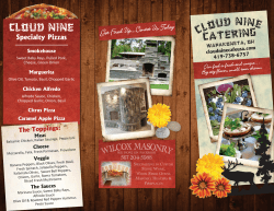 Print our Catering Menu in PDF