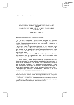 page 181 COMBINATION SEMANTICS FOR INTENSIONAL