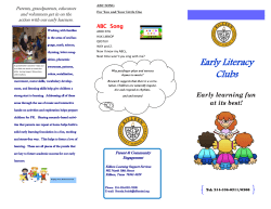 Early Literacy Clubs