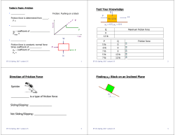 Test Your Knowledge Direction of Friction Force Sprinter Not Sliding