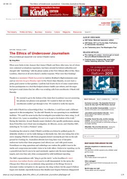 The Ethics of Undercover Journalism _ Columbia Journalism
