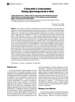 Chromatin Condensation During Spermiogenesis in