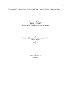 The Legacy of a Failing Father: Dysfunctional Father Figures in
