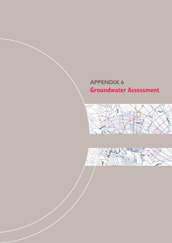 Appendix 6 - Groundwater Assessment - Text