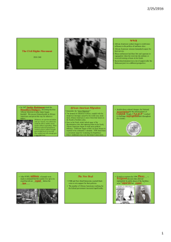 Chapter 21 - The Civil Rights Movement