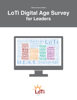 LoTi Digital Age Survey for Leaders