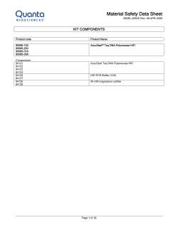 AccuStart&trade; Taq DNA Polymerase HiFi