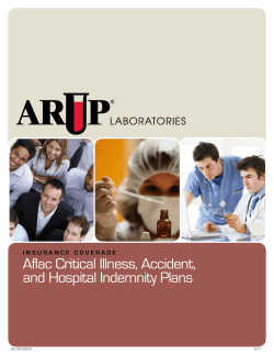 Aflac Critical Illness, Accident, and Hospital Indemnity Plans