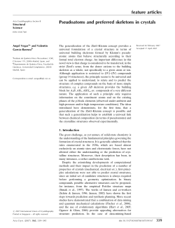 Pseudoatoms and preferred skeletons in crystals