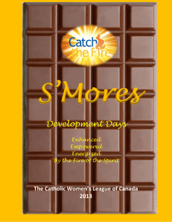 Development Days - The Catholic Women`s League of Canada