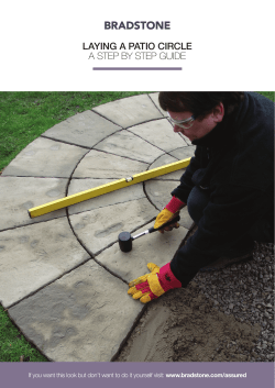 laying a patio circle guide