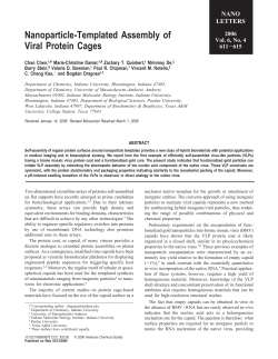 Nanoparticle-Templated Assembly of Viral Protein Cages