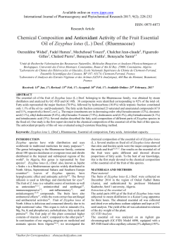 Chemical Composition and Antioxidant Activity of the Fruit Essential