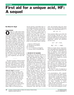 First aid for HF - University of Manitoba