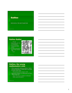 Galileo, Astronomer