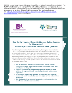 How Do Survivors of Domestic Violence Define Success for