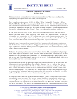 institute brief - Public Interest Institute