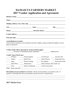 2017 Vendor Application PDF