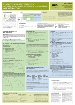 Cap, molla, got. Syntactic characterization of three Pyrenean