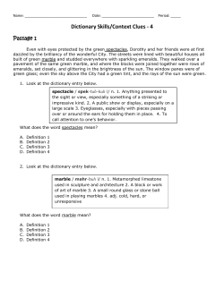 Dictionary Skills/Context Clues - 4