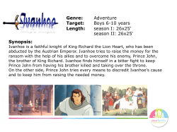 Synopsis: Genre: Adventure Target: Boys 6
