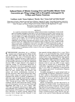 Induced Rates of Mitotic Crossing Over and