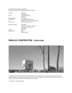 parallel construction: micro house - Mentis