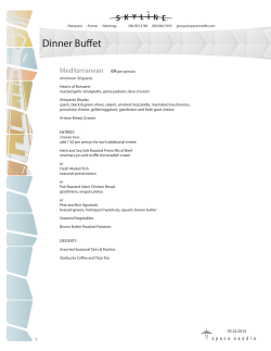 Dinner Buffet