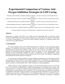 Experimental comparison of various anti-oxygen