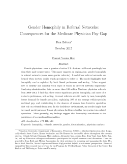 Gender Homophily in Referral Networks: Consequences for the