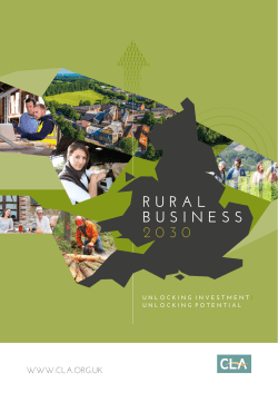 CLA Rural Business 2030 report - Country Land and Business