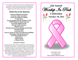 Worship In Pink - New Life Baptist Church