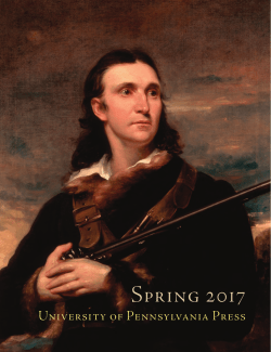 Spring 2017 - Penn Press Log