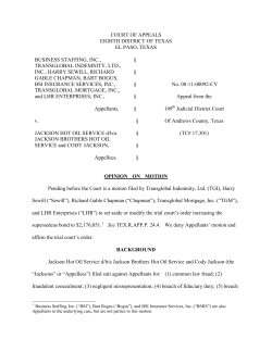 court of appeals eighth district of texas el paso, texas